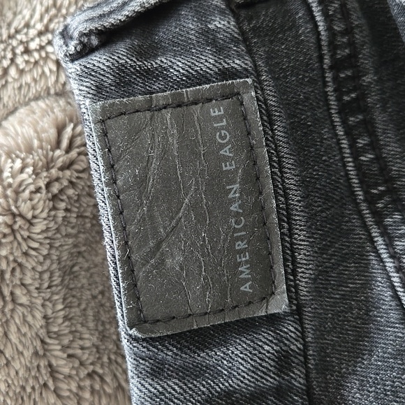 American Eagle Outfitters Black Wide Leg Stretch Jeans Normcore | 12 SHORT - Picture 5 of 7